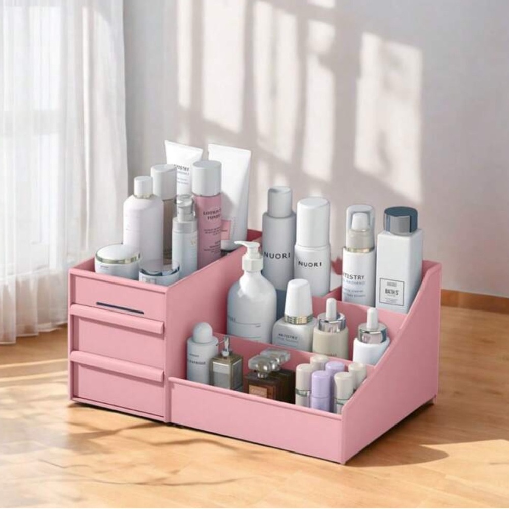 Pink Cosmetic Organizer